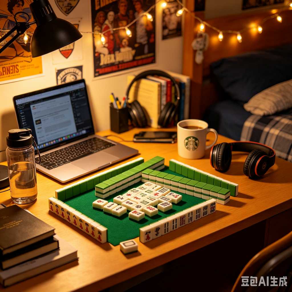antique style mahjong set